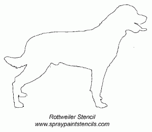 rottweilerstencil